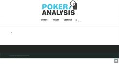 Desktop Screenshot of pokeranalysis.com