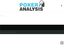 Tablet Screenshot of pokeranalysis.com